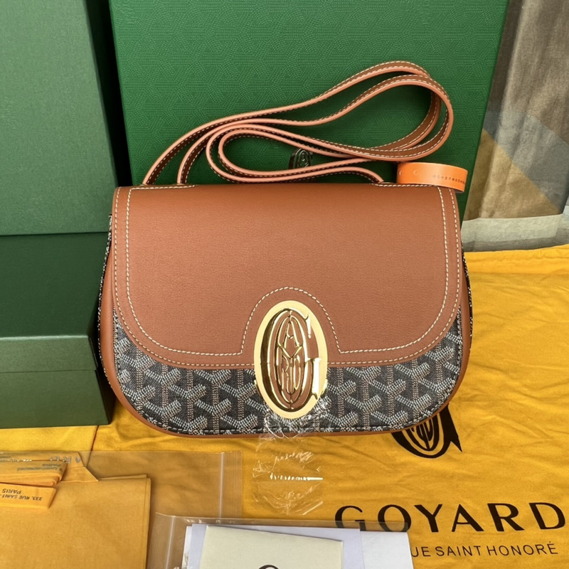 Go*ard 233 Go*ardine canvas & chevroches calfskin black & tan