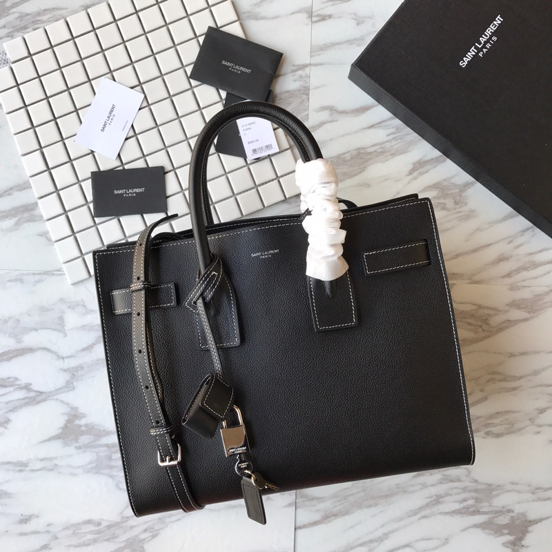 saint laurent new sac de jour large Di*m*nd white line organ bag collection handbag black