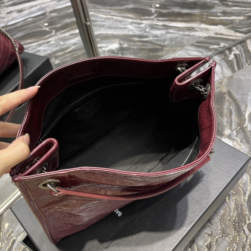 Saint Laurent Niki Medium Shopping Bag Red