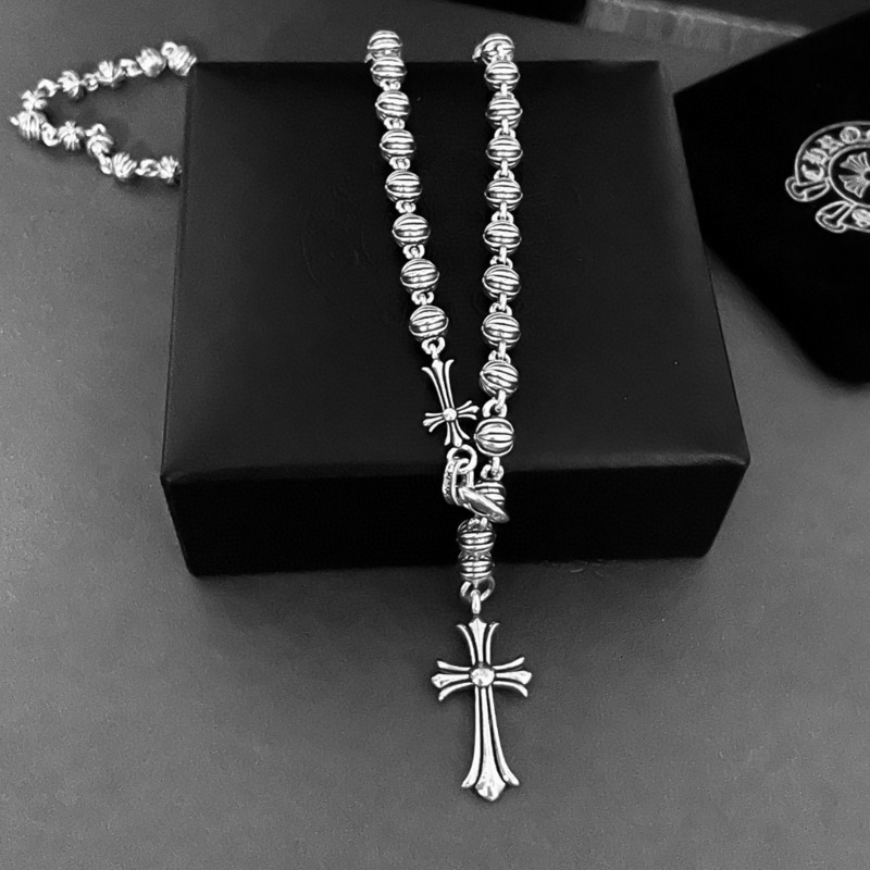 Ch*0me heart cross necklace