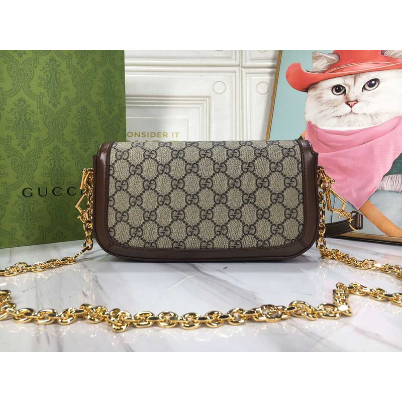 G*u*i horsebit1955 shoulder bag small size brown  monogram