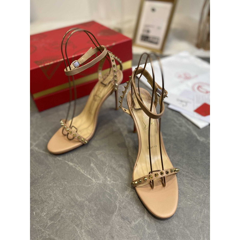 Ch**an louboutin so me 100 studded leather sandals