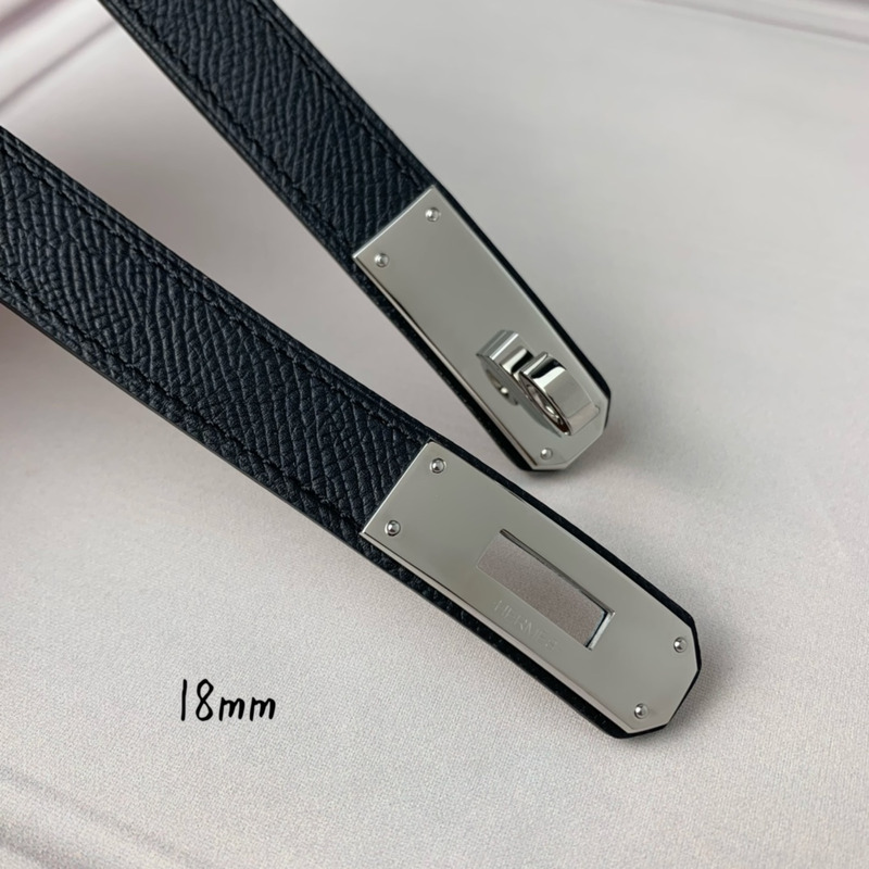 H**mes kelly 18 silver hardware black sliver