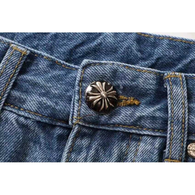 Ch*0me heart cross jeans blue