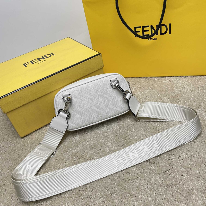 F**di messenger bag men white