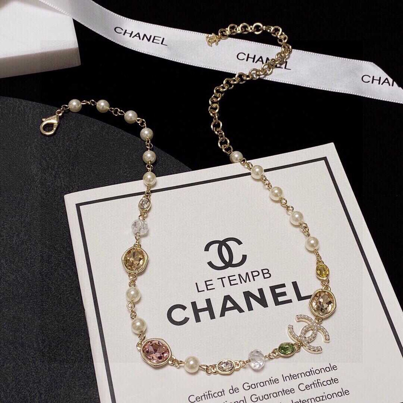 ch*el pearl crystal cc Di*m*nd gold