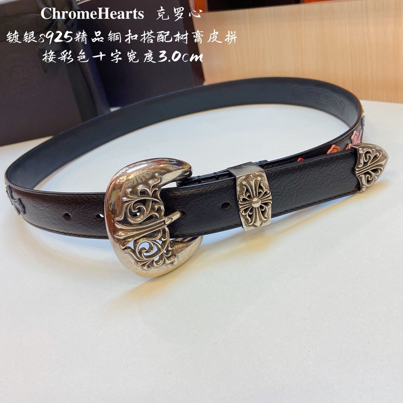 Ch*0me heart crosses thousand-eyed belt multicolor