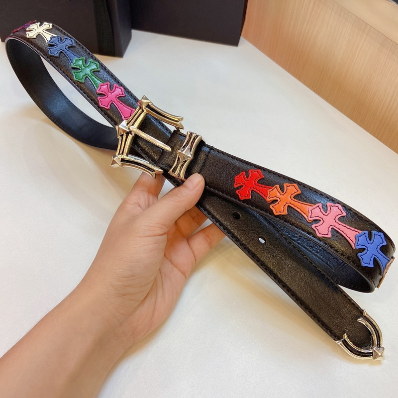 Ch*0me heart  platinum thousand-eyed belt multicolor