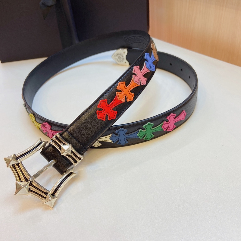 Ch*0me heart  platinum thousand-eyed belt multicolor