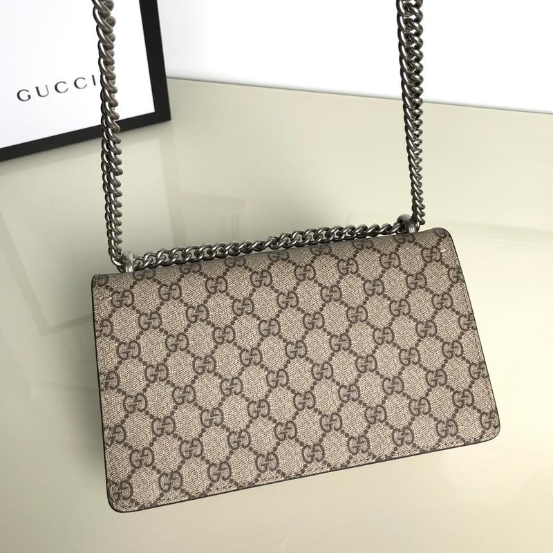 g*u*i dionysus shoulder bag small gg S*p*e canvas beige/ebony