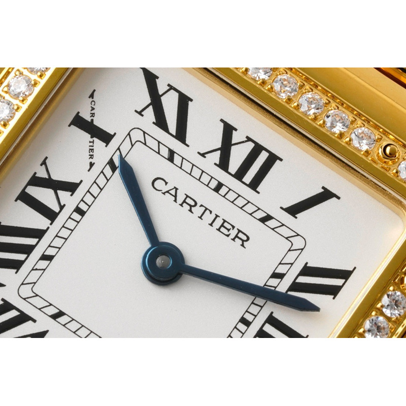 cartier panthere 2019 medium yellow Di*m*nds white roman dial watches