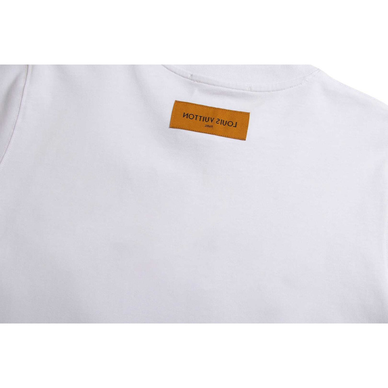 l**is V*t*n logo printed t-shirt white
