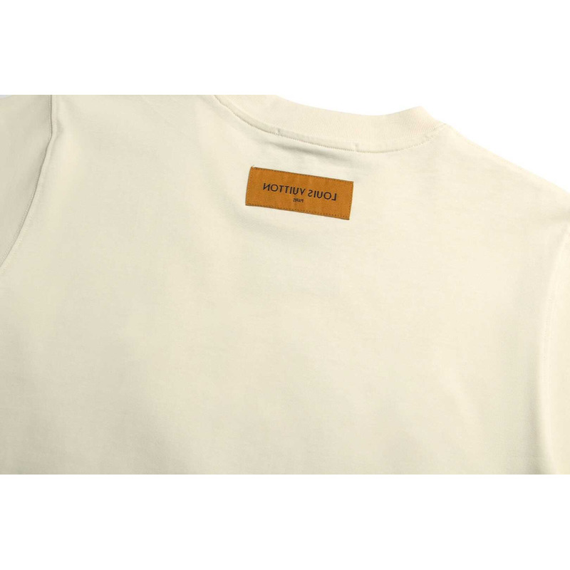 l**is V*t*n embroidered lv t-shirt beige
