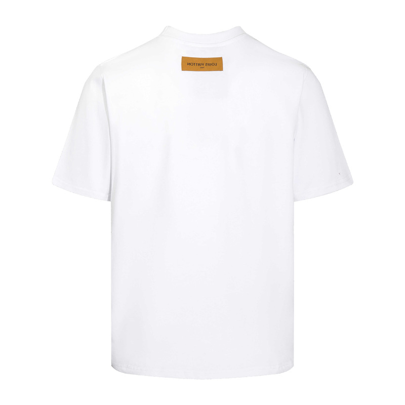 l**is V*t*n embroidered lv t-shirt white