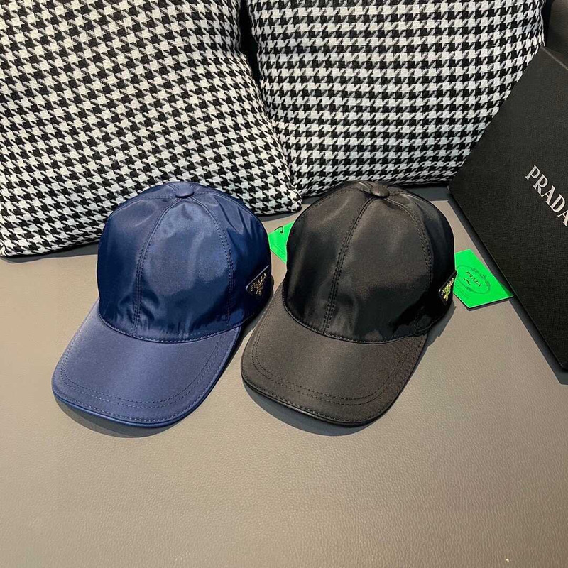 Pra*a re-nylon baseball cap black