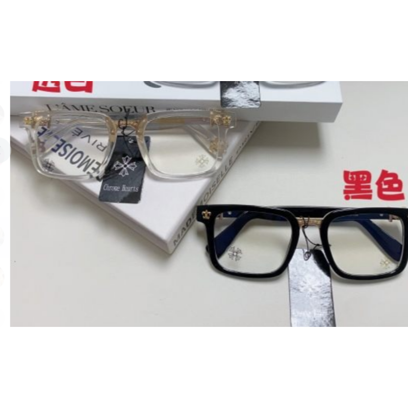 Ch*0me heart logo glasses black/white