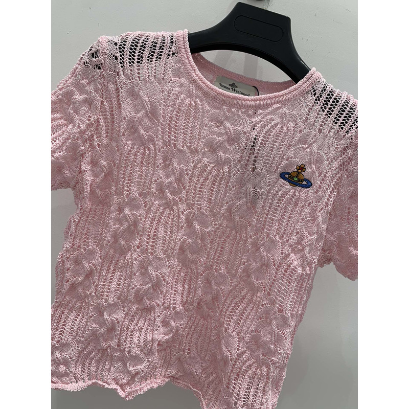 u1u1enne westwood knit top pink