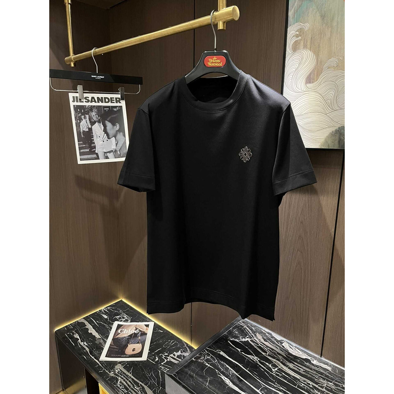 Ch*0me heart logo t-shirt cotton black
