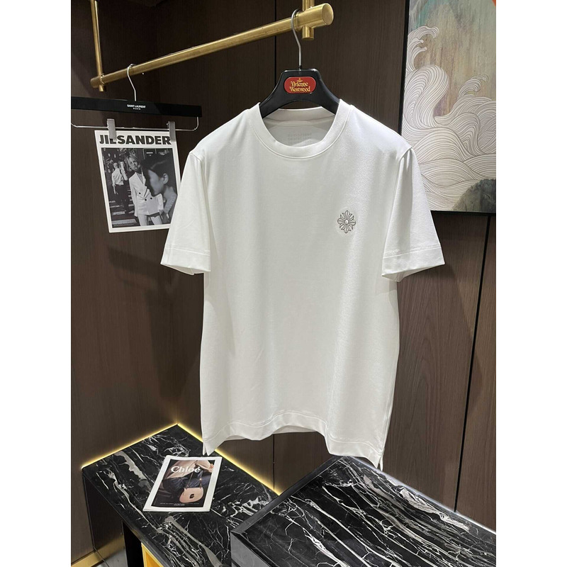 Ch*0me heart logo cotton t-shirt white