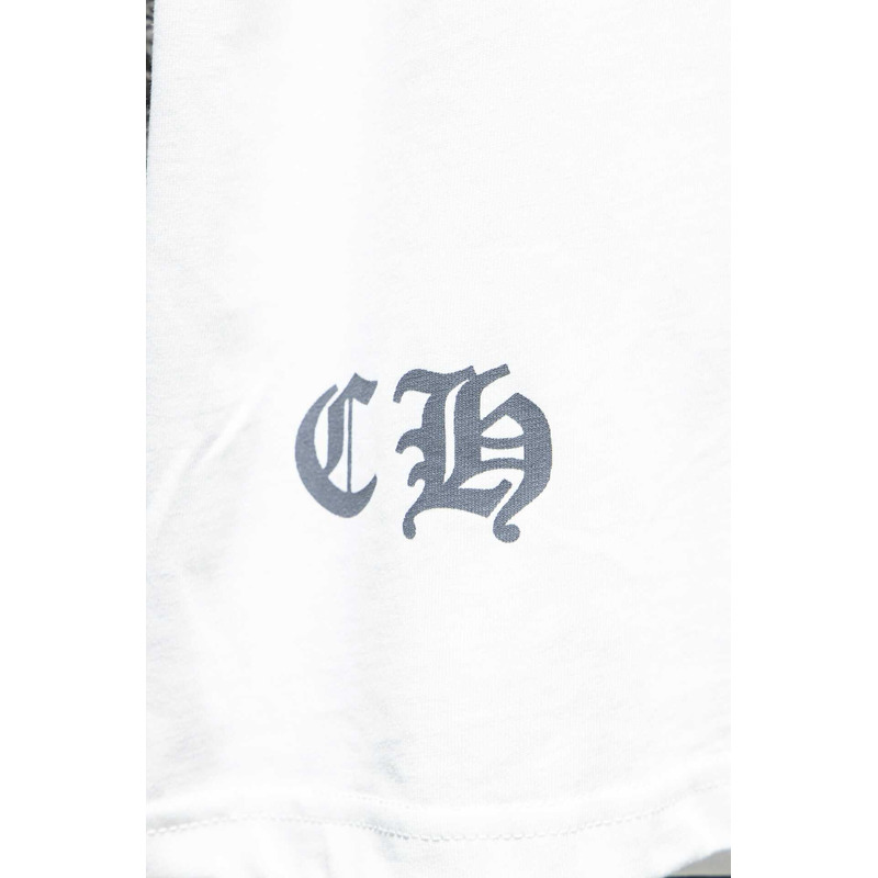 Ch*0me heart logo cotton t-shirt white