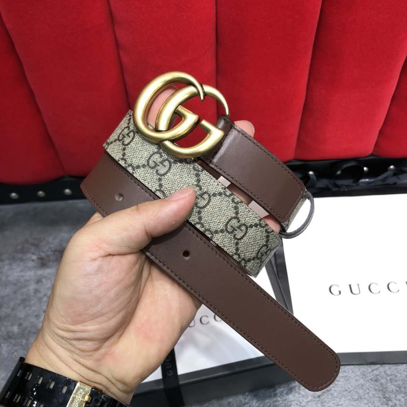 G*u*i belt with double g buckle