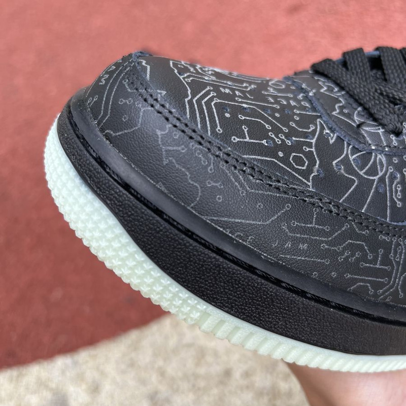 Nike Air Force 1 Low Black Blue Luminous DH5354 001 Sneakers men women